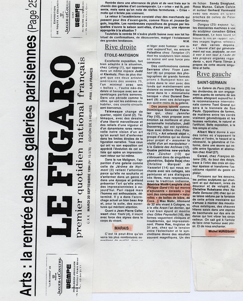1994 Nuridsany Le Figaro